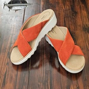 Clarks Women's Jillian Gem Red Sandals 9.5